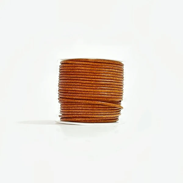 HobbyArts Lædersnor, 10 m, Natur